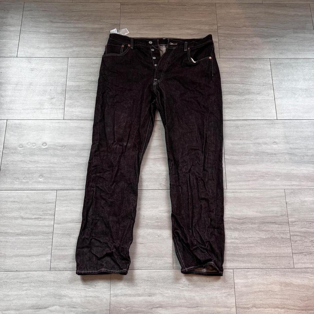 Nudie Jeans black jeans with white stitching Size 36x32 #nudie #denim sku10